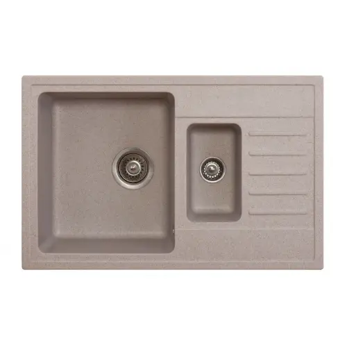 Metalac X Granit Quadro PLUS 1.5D 780x500 fi 90 sa sifonom Beige 158551