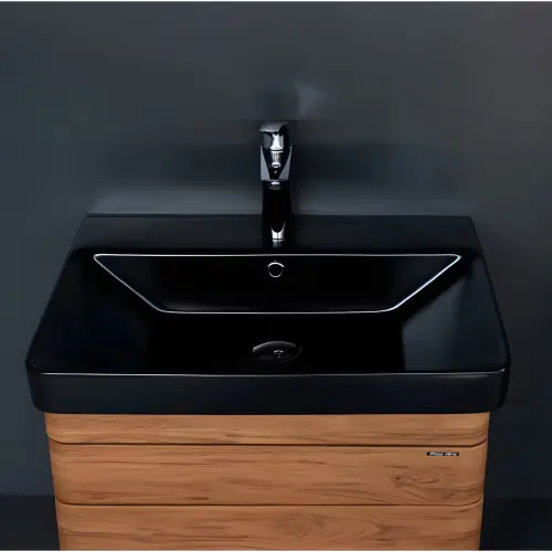 Pino Art ormarić sa umivaonikom Black Luxor 80V Drvo 1180