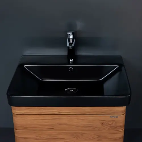 Pino Art ormarić sa umivaonikom Black Luxor 80V Drvo 1180