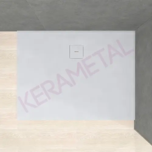 Kolpa Tuš kada Moonwalk Q120x80 - Liveni mermer Manhattan Siva 597060