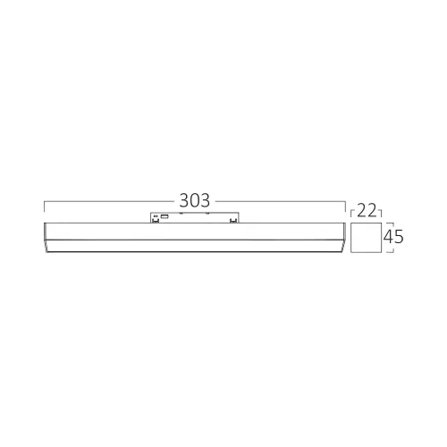 Braytron Magnetna Linearna Svetiljka 10W Crna 48VDC CCT BD60-00391