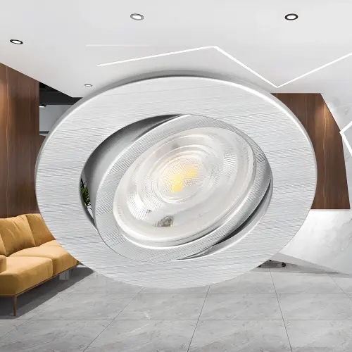 Braytron LED Spot Svetiljka Okrugla 7W Srebrna CCT BD02-00783