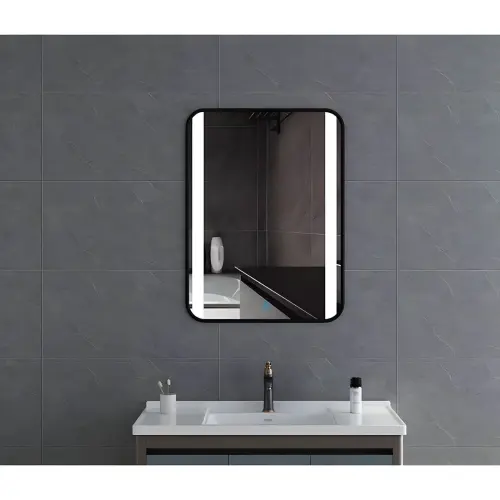 Hydra pravougaono LED Ogledalo sa Crnim ramom 80x60 DH-6080BLMB