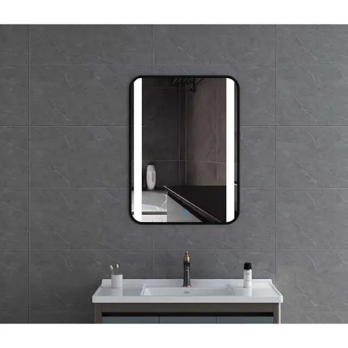 Hydra pravougaono LED Ogledalo sa Crnim ramom 80x60 DH-6080BLMB