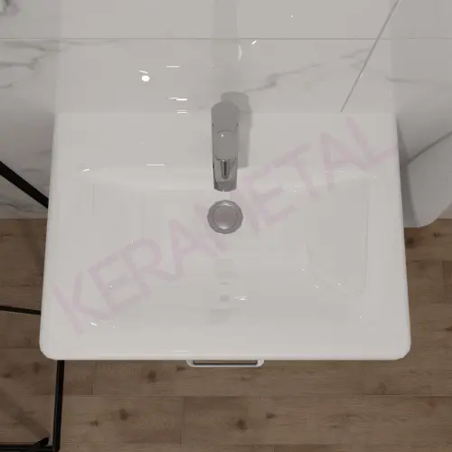 Kolpa ormarić sa umivaonikom i fiokom Evelin OUE II 65cm Gray/Antracite 573870