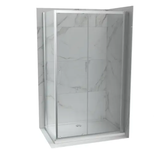COPEN ATLAS Stakleni paravan PRO 1600×1950 hrom, staklo 6mm providno C-02-431600