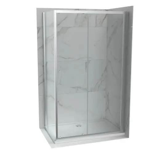 COPEN ATLAS Stakleni paravan PRO 1600×1950 hrom, staklo 6mm providno C-02-431600