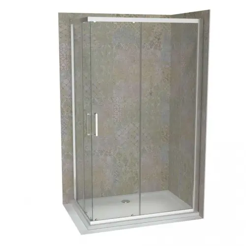 COPEN ATLAS Stakleni paravan PRO 1600×1950 hrom, staklo 6mm providno C-02-431600