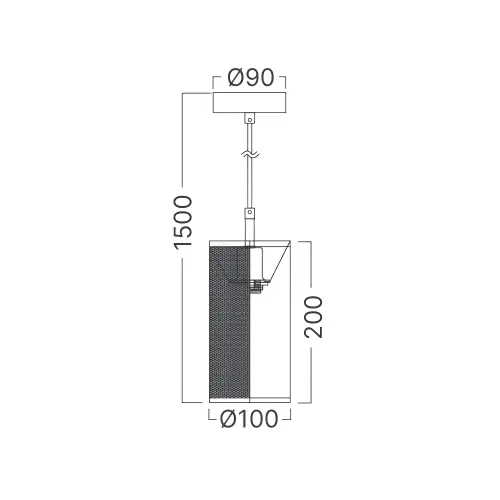 Braytron Visilica E14 Crni BV03-00020