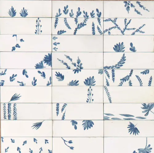 Marazzi Rice Bianco Decoro Leaf Lux 5x15cm M96T