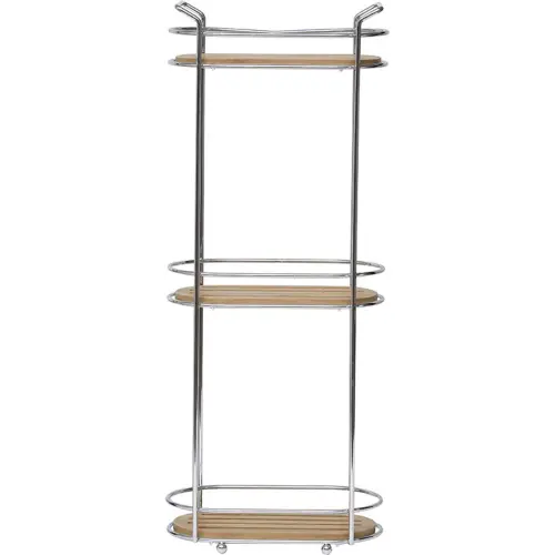 Tendance žičana Trostruka polica 135X245X625CM METAL/BAMBUS BAMBUS