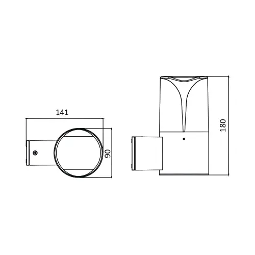 Braytron E27 Zidna Svetiljka IP44 BG43-04002