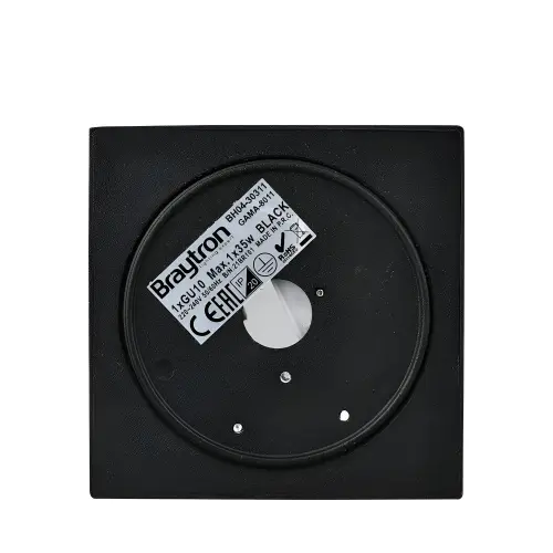 Braytron GU10 Nadgradni Spot Kvadratni Crni BH04-30311