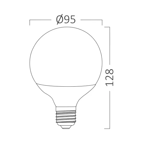 Braytron LED Sijalica Kugla G95 14W E27 3000K BA33-01420