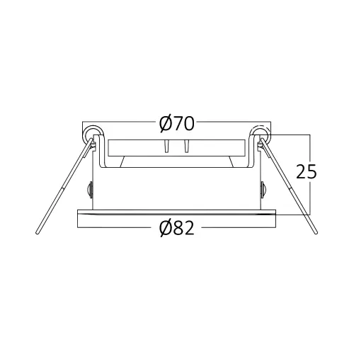 Braytron GU10 Ugradna Rozetna Okrugla Nikl BH03-02014