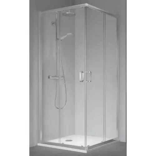 KERMI Tuš kabina 900X900 H195 SILVER PROFIL