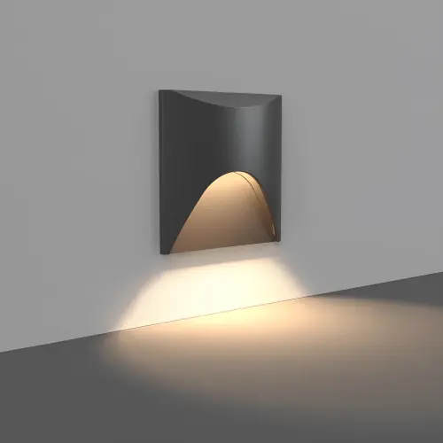 Braytron LED Zidna Svetiljka Veksus 3W Crna 3000K IP65 BG39-00401