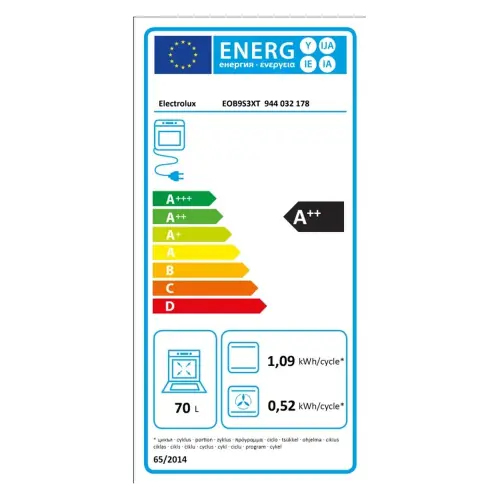 Electrolux rerna EOB9S3XT