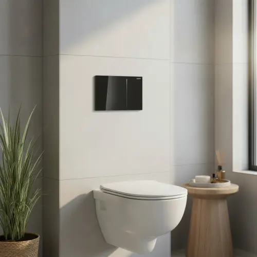 Geberit tipka Sigma 70 Crno staklo 115.620.SJ.1