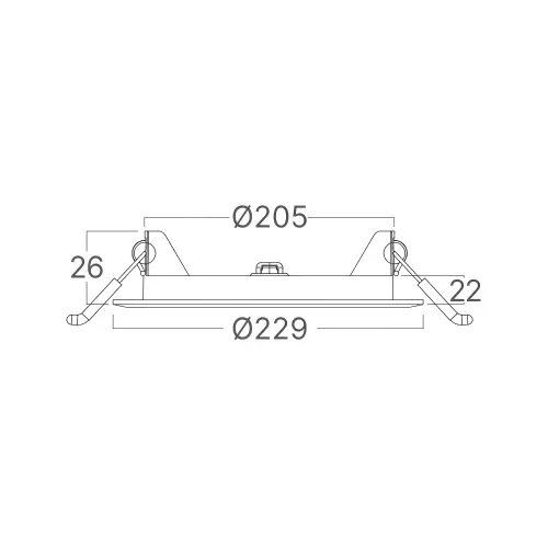 Braytron LED Panel Ugradni Okrugli 8" 18W Crni CCT BP01-91881