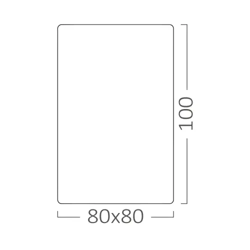 Braytron GU10 Nadgradni Spot Kvadratni Beli BH04-30310