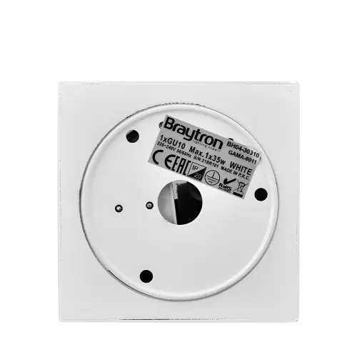 Braytron GU10 Nadgradni Spot Kvadratni Beli BH04-30310