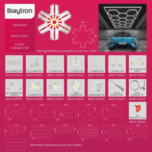 Braytron Hegza Konektor 6 Way BN10-02510