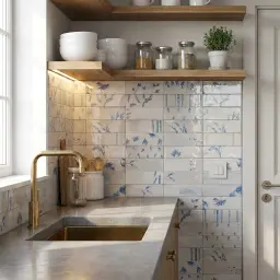 Marazzi Rice Grigio Decoro Leaf Lux 5x15cm M96V