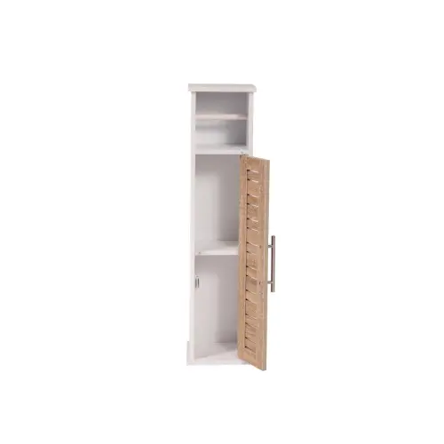 Tendance Držač toalet papira sa ostavom STOCKHOLM 18X18X75CM MDF BAMBUS Bela