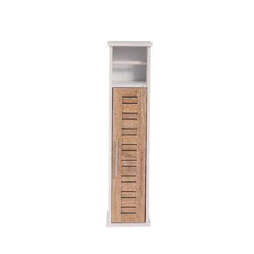 Tendance Držač toalet papira sa ostavom STOCKHOLM 18X18X75CM MDF BAMBUS Bela