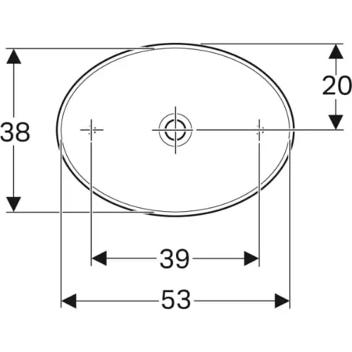 Geberit VariForm lavabo 55cm ovalni 500.771.01.2