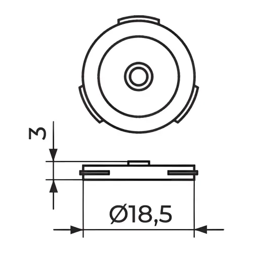 Rosan Zaptivač za navrtku 1/2" sa REGULATOROM PROTOKA 5 litara/min PZ1205 - tehnički crtež