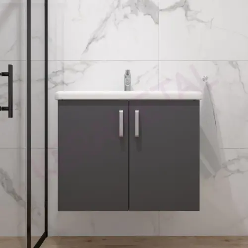 Kolpa ormarić sa umivaonikom Evelin OUE 80cm Gray/Antracite 573840