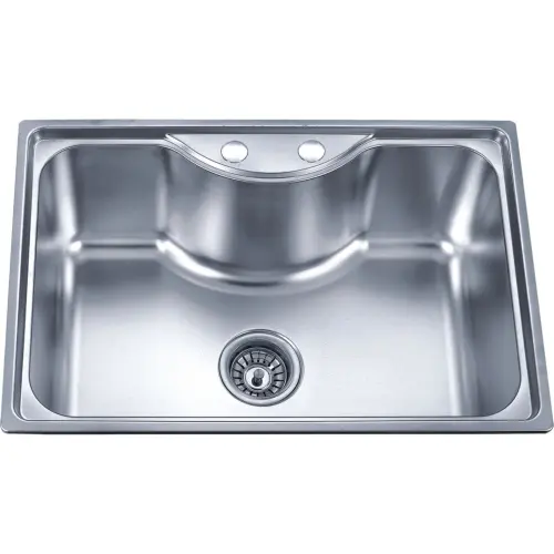 Inter Ceramic Sudopera alpaka usadna pravougaona 45x65x20 sifon 11 cm hrom+s3