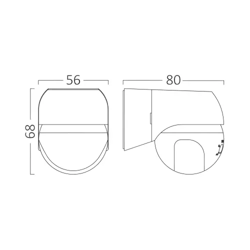 Braytron Senzor Pokreta 03° IP44 BY31-01030