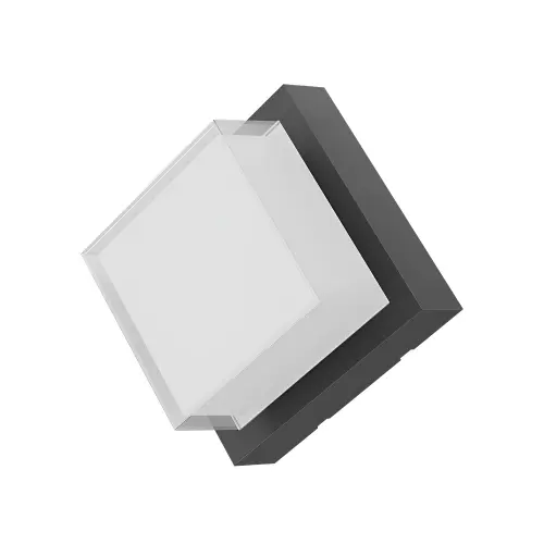 Braytron LED Zidna Svetiljka Kvadratna 15W Sivi CCT IP65 BG38-01382