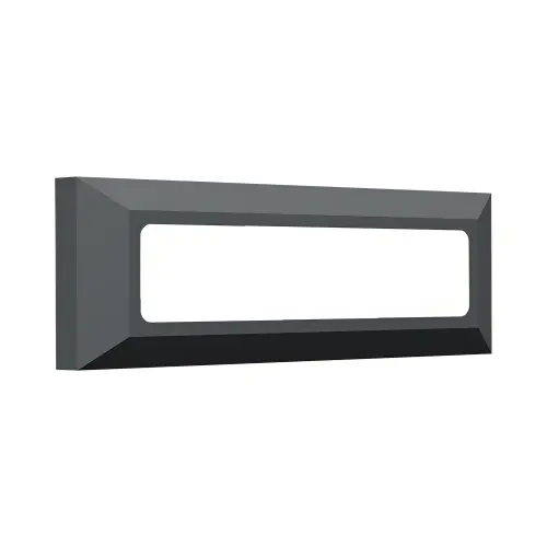 Braytron LED Zidna Svetiljka Pravougaona 3W Sivi CCT IP65 BG38-01882