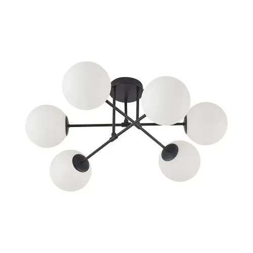 Braytron Plafonjera 6-Glava G9 Opal/Crni BV01-00113