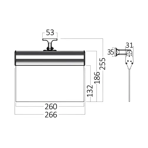 Braytron Panik Svetiljka LED 2W Viseća IP20 Bela BC14-01100