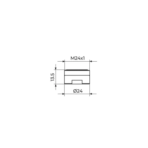 Rosan Perlator "Neoperl" M24 - HONEYCOMB - 7 lit/min PPM24NZ - tehnički crtež