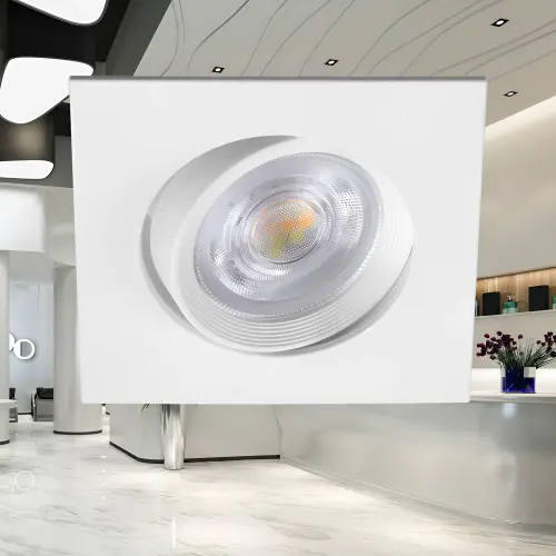 Braytron Dimabilna LED Spot Svetiljka Kvadratna 7W Bela CCT BD02-70780