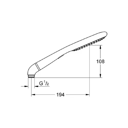 Grohe Rainshower Eco 120 tuš ručica 2 funkcije 27274000