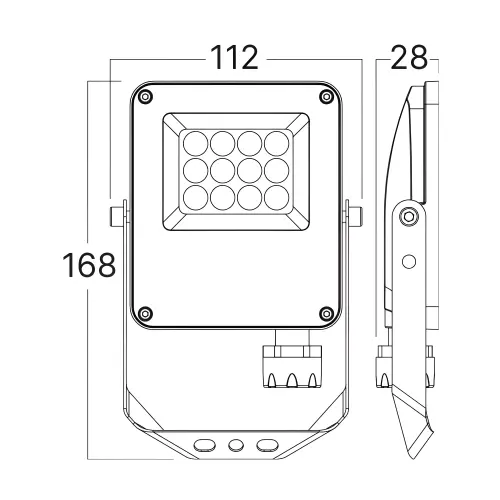 Braytron LED Reflektor 10W Sivi CCT IP65 BT65-01082