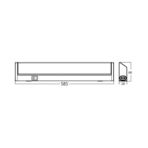 Braytron LED Lampa za Ogledalo 10W Srebrni 3000K BN12-00603