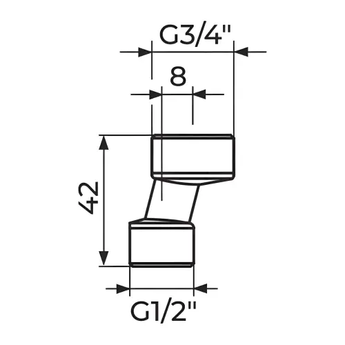 Rosan EXCENTAR 42MM PEX42 - tehnički crtež