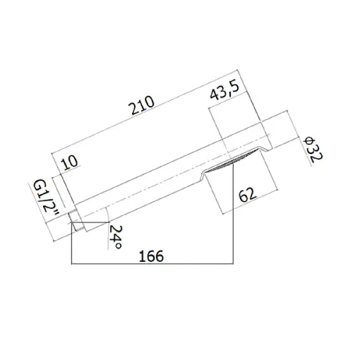 Paffoni tuš ručica STICK ZDOC032
