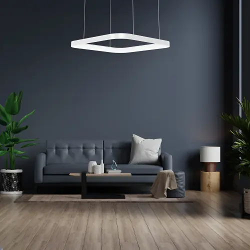 Braytron LED Visilica Kvadratna 46W Beli CCT IP20 BH17-01980