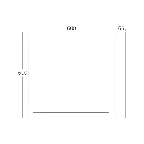 Braytron Ram za Nadgradnu Montažu Panela 600X600 Beli BP16-99040