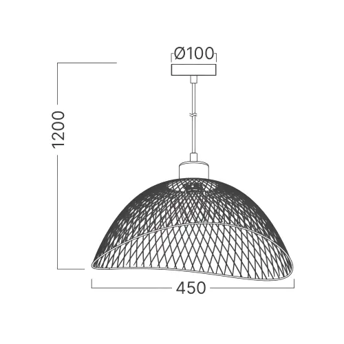 Braytron Visilica E27 Crni BV03-00061