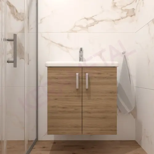 Kolpa ormarić sa umivaonikom Evelin OUE 65cm Gray/Oak 573820